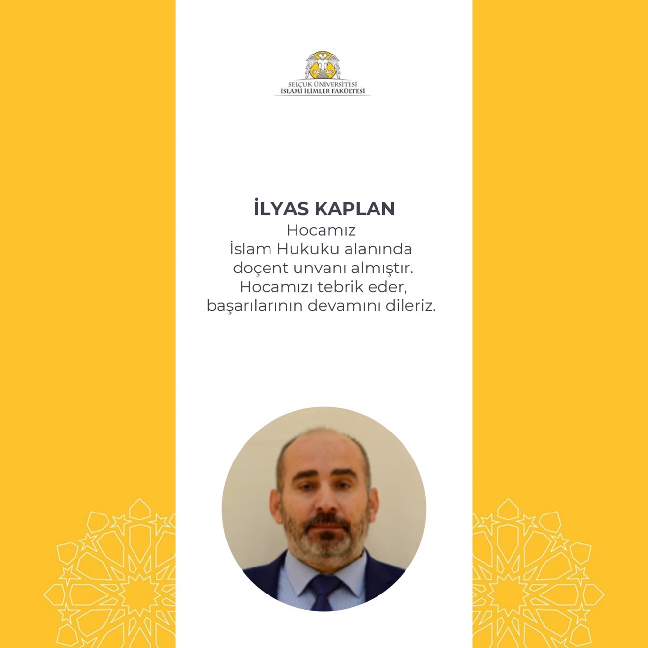 Yeni Doçentimiz